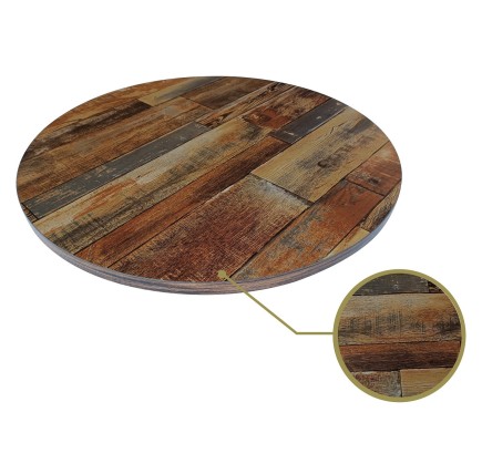 Tablero de mesa HD7347, vintage, 70 cms de diámetro