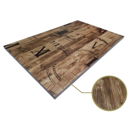 Tablero de mesa HD7346, vintage, 110 x 70 cms