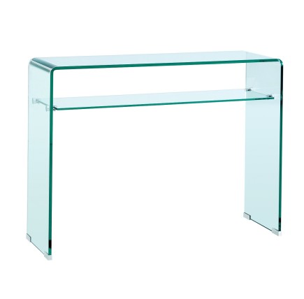 Consola CANADA (SU), cristal curvado, 100 x 33 cms