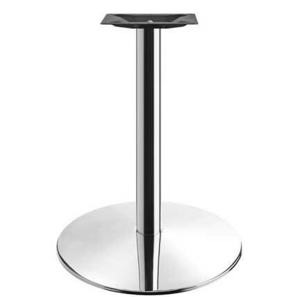 Base de mesa BENAMARA, acero inoxidable, base de acero de 8 mm. 45 cms de diámetro, altura 72 cms