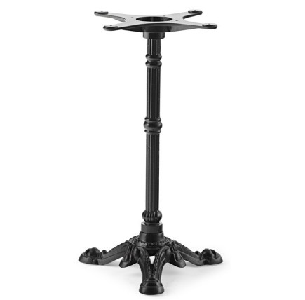 Base de mesa BRISTOL NEW, fundición, 3 pies, negra, altura 72 cms