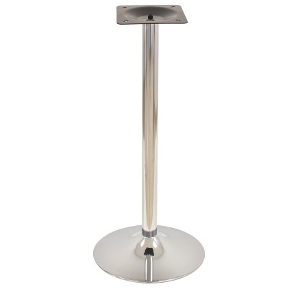 Base de mesa CRISS NEW, alta, cromada, base 45 cms diámetro, altura 110 cms
