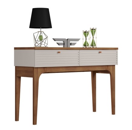Consola VENEZA, MDP blanco roto y matte, 120 x 38 cms