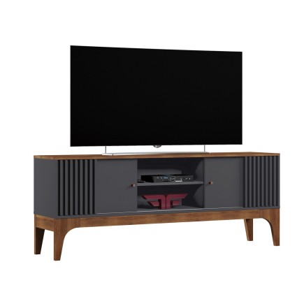 Mueble TV FLORENCIA, grafito y matte, 160 cms.