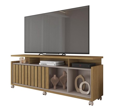 Mueble TV OASIS, miel y cacao, 160 cms.