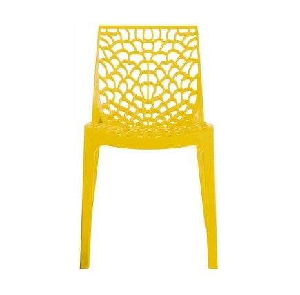 Silla CAPRICHO, polipropileno amarillo*