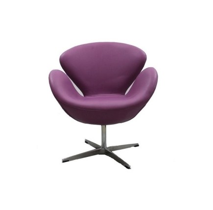 Sillón SW 30, tapizado similpiel violeta