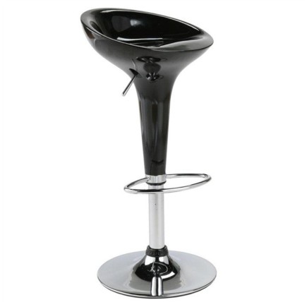 Taburete AUSTIN ( M ), cromado, abs negro