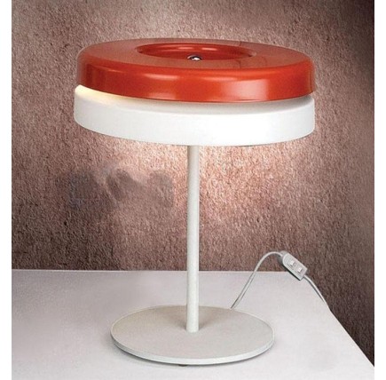 Lámpara DUBHE, sobremesa, rojo - blanco