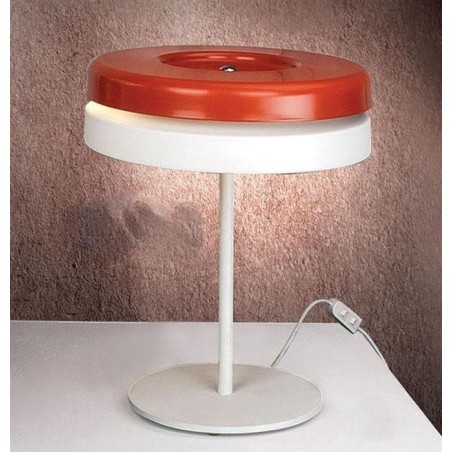 Lámpara DUBHE, sobremesa, rojo - blanco