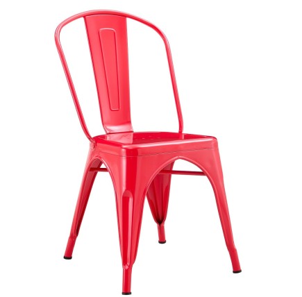 Silla TOL EK LIMITED, acero, rojo