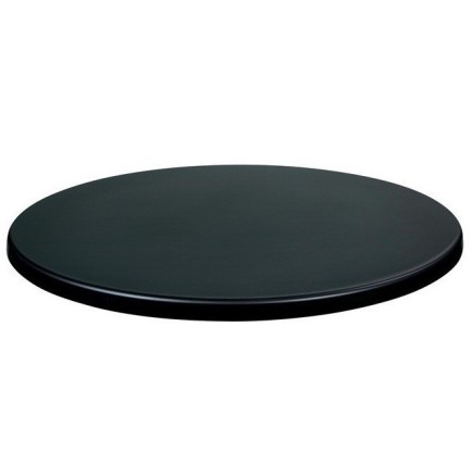 Tablero de mesa WER-UNIART, Negro 3190, 70 cms de diámetro