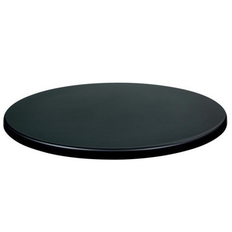 Tablero de mesa WER-UNIART, Negro 3190, 107 cms de diámetro