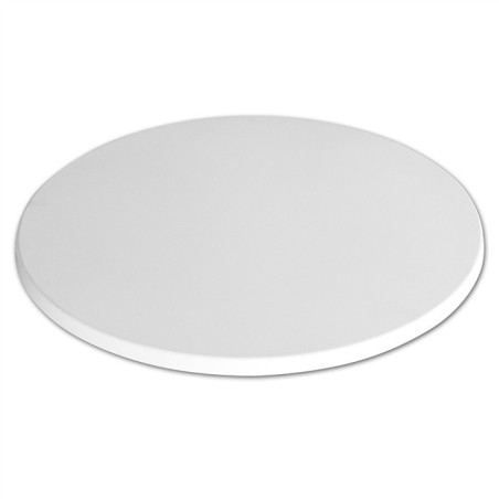 Tablero de mesa WER-UNIART, Blanco 3101, 107 cms de diámetro