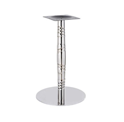 Mesa LUXOR, acero inox., tapa de 70x70 cms. Color a elegir, Tableros de 70x70 cms: WERZALIT SM - HAYA 19