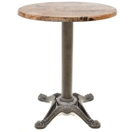 Mesa RODANO, negra, base de 75 cms y tapa de 60 cms. Color a elegir, Tableros de 60 cms: WERZALIT SM - EX WORKS 122