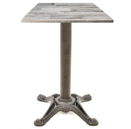 Mesa RODANO, negra, base de 75 cms y tapa de 70x70 cms. Color a elegir, Tableros de 70x70 cms: WER-FANTASY, WHITE BLOCK 7537