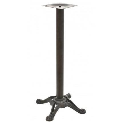 Mesa alta RODANO, negra, base 110 cms y tapa de 70 cms. Color a elegir, Tableros de 70 cms: WER-FANTASY, WHITE BLOCK 7537